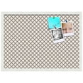 thumbnail image 2 of PinPix 28x20 Custom Cork Bulletin Board Light Brown Clover Poster Board Has a Fabric Style Canvas Finish, Framed in Light Brown Clover, by ArtToFrames (PinPix-540), 2 of 5