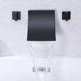 thumbnail image 4 of High Flow Wall Mount Waterfall Bath Tub Filler Faucet Matte Black,SUMERAIN, 4 of 10