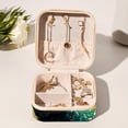 thumbnail image 6 of Starry Dinosaur Square Jewelry Box Organizer Display Case Necklace Bracelet Earring Holder Travel Portable Decorative Stand Storage Box for Rings Earrings Necklaces Bracelets - Girls Women Gift, 6 of 6