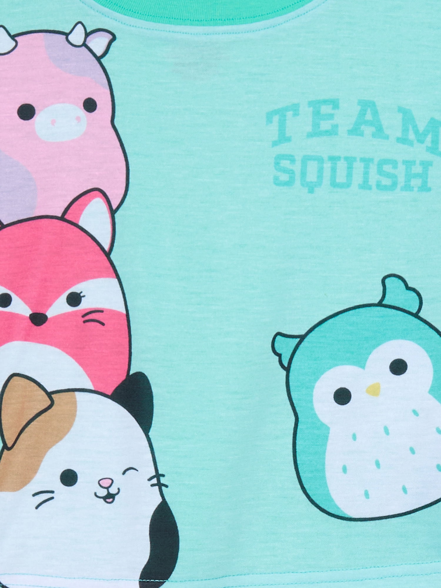 Squishmallows Girls Long Sleeve Top and Pants Pajama Set, 2-Piece, Sizes 6-12