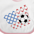 thumbnail image 4 of Inktastic Soccer Ball, Net with American Flag Colors Boys or Girls Baby Bib, 4 of 4