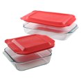 thumbnail image 1 of Pyrex®  Basics 2Qt (1.9L)& 3Qt (2.8L) 4 Piece Set, 1 of 1
