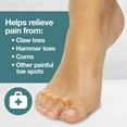 thumbnail image 2 of Zentoes Hammer Toe Straightener Crest with No Loop 4 Count Gel Spacer Splint and Crutch for Hammertoes, Overlapping and Mallet Toes, Beige, 2 Pairs, 2 of 8
