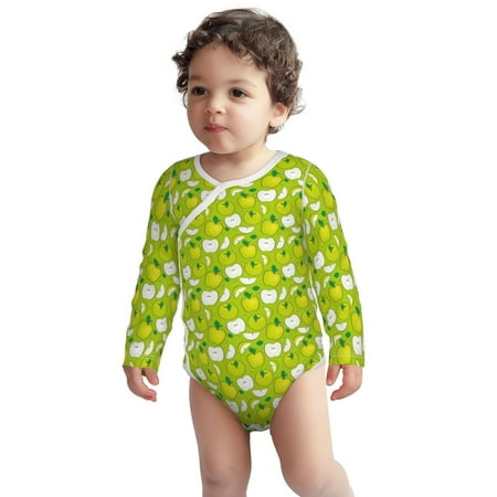 

Fotbe Fruit Pattern Unisex-baby Long-sleeve Bodysuit Long Sleeve Bodysuits One-piece 100% Organic Cotton for Infant Baby Boys Unisex-12 Months