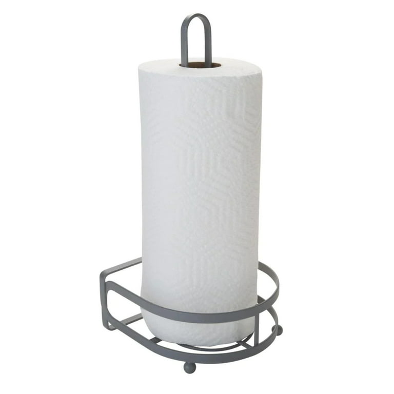 Grey kitchen online towel holder