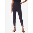 thumbnail image 2 of Roaman's Women's Plus Size Embellished Leggings, 2 of 5