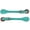Teal, variant on Showman Youth Glitter Leather Spur Straps