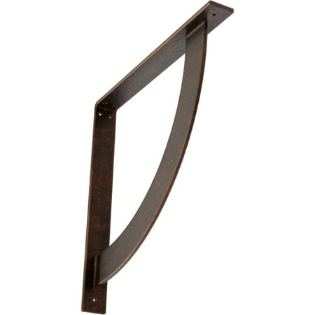 

Ekena Millwork 2 W x 18 D x 18 H Bulwark Steel Bracket Antiqued Copper