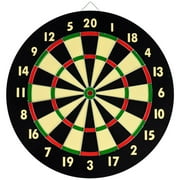Dartboard Game Set Double Sided Dartboard 16.5Includes 6 Brass Tipped Darts