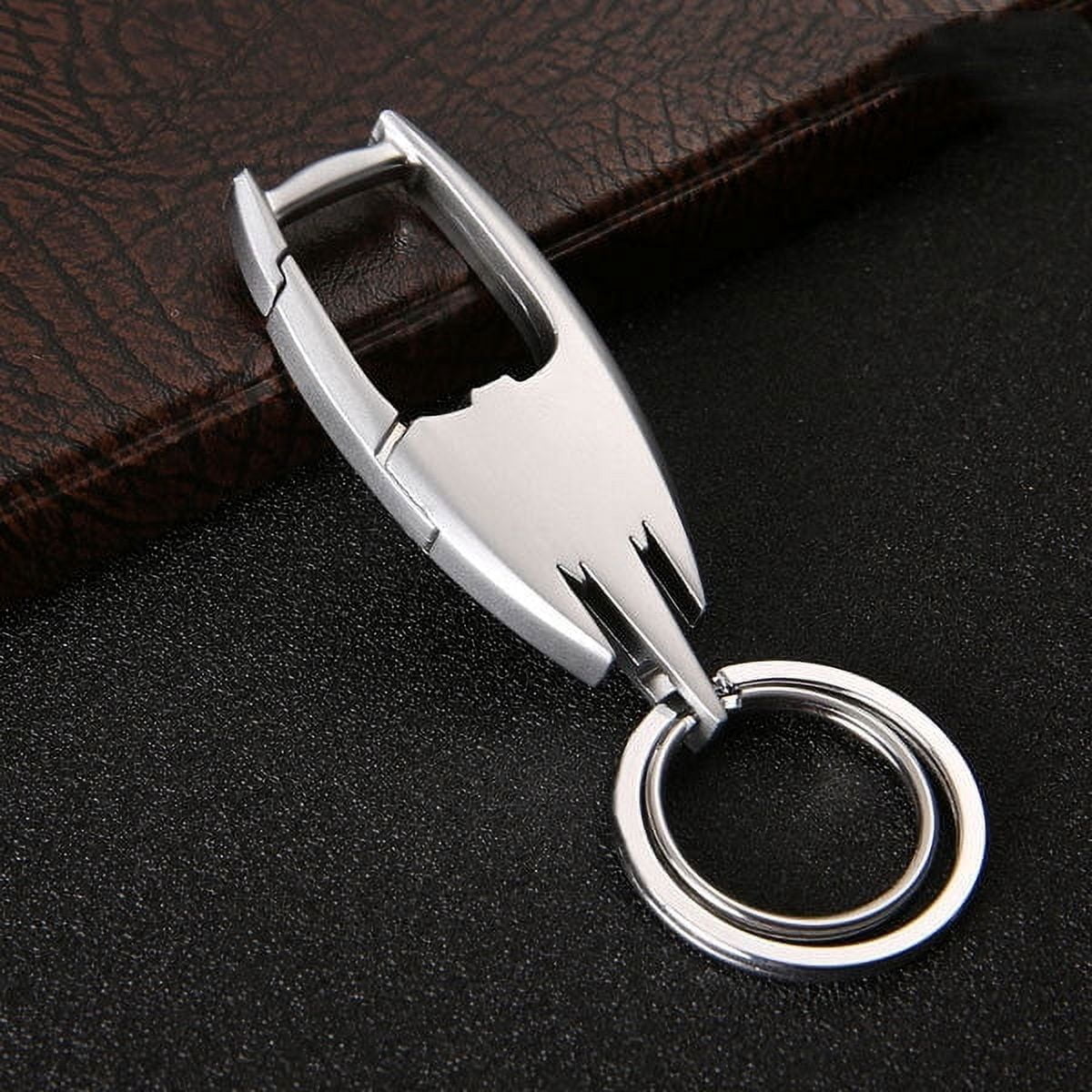 Unisex Metal Keychain Stainless Steel Key Ring Durable Doll Keyring Gifts Car Keyring Present for Advertising
