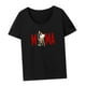 thumbnail image 4 of Camiseta para mujer Trajes femeninos Señoras Casual Ropa clásica Camiseta básica L, 4 of 8