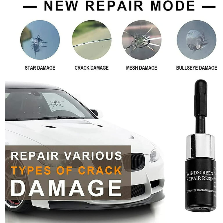 Nano Glass Repair Fluid DIY Cracks'Gone Windshield Crack Liquid Repair Kit  Auto Nano Fluid Glass Filler Tools Resin Scratch Chip Repair Glue for