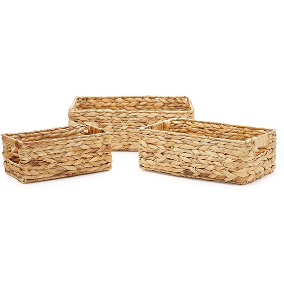 Water Hyacinth Storage Baskets with Handle