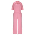 thumbnail image 4 of Ndbuld Womens 2 Piece Workout Sets Short Matching Casual Summer Outfits Slim Fitted Going Out Gym Yoga Athletic Tracksuits Pink M, 4 of 7