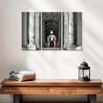 thumbnail image 2 of Elephant Stock Dolce Vita Rome - The Swiss Guard Wall Art - Horizontal Multi Panel Canvas - Living Room Wall Decor - Architecture Multi Panel - Gray And White Decor By Philippe Hugonnard - 23" x 14", 2 of 4