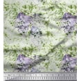 thumbnail image 1 of Soimoi Tissu Poly Georgette Imprimé Feuilles & Texture Tissu au Mètre 52 Pouces de Large, 1 of 2