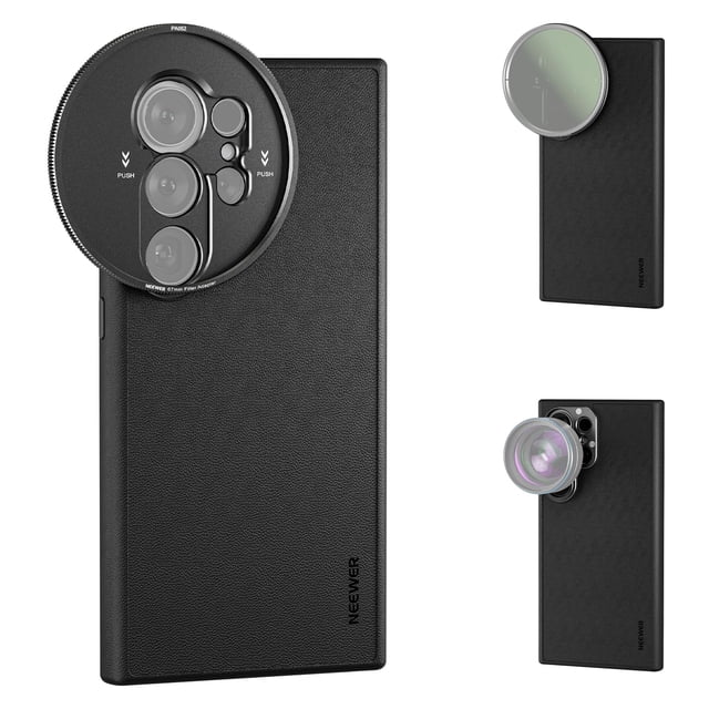 Funda para teléfono NEEWER S24 Ultra con soportes para lentes y adaptador de filtro