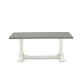 thumbnail image 3 of East West Furniture V097LA015-9 9-Piece Stylish Dinette Set a Superb Cement Color dining table Top and 8 Beautiful Linen Fabric Parson Chairs with Stylish Chair Back, Linen White Finish, 3 of 10