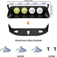 thumbnail image 3 of Luz intermitente con ventosa, 16 luces LED estroboscópicas para parabrisas, ámbar y blanco, luces estroboscópicas de emergencia para salpicadero, luces intermitentes de advertencia para vehículos de, 3 of 3