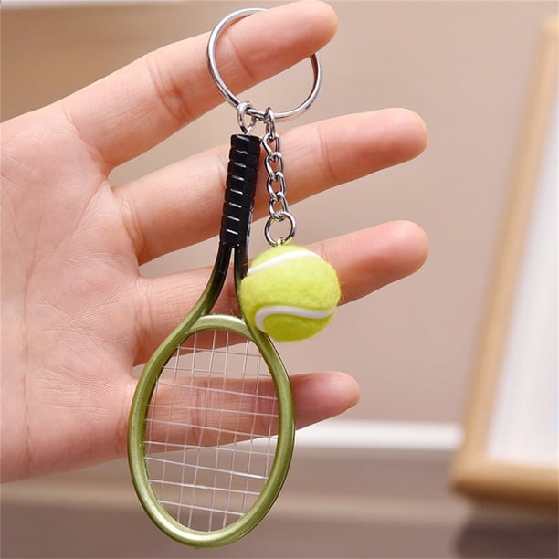 Herramientas para el hogar, Herramientas de jardinería, Mejoras para el hogar, Llavero de mini raqueta de tenis Llavero de mini raqueta de tenis simulado Regalo de equipo deportivo Un helicóptero