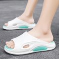 thumbnail image 4 of Men's Beach Slippers with Soft Low Arch Support Comfortable Thick Sole Anti Slip Easy To Clean, 4 of 5