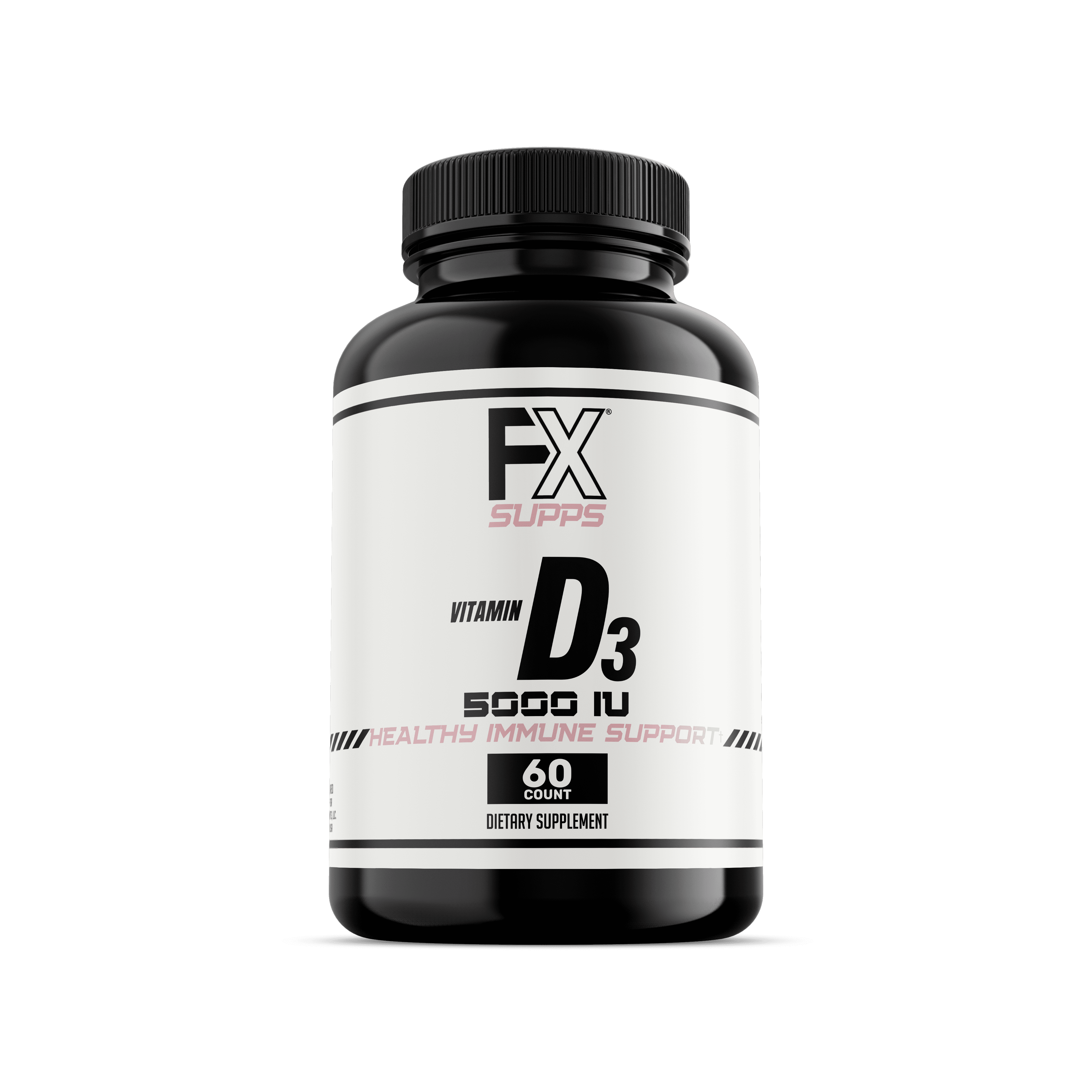 FX Supps Vitamin D3 Softgels, 5000IU, 60 Count