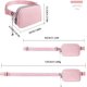 thumbnail image 5 of Riñonera City para mujer, riñonera para correr, pequeña, impermeable, ajustable, para viajes, senderismo, ciclismo, entrenamiento al aire libre, color rosa, 5 of 5