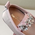 thumbnail image 6 of Girls Sparkly Mary Jane Flats Pink Glitter Dress Shoes for Wedding Party Flower Girl Size 7-13.5,Size 30, 6 of 9