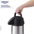 thumbnail image 4 of Universal 3.2-Quart Stainless Steel Thermal Coffee Carafe – Insulated Airpot with Pump – Keeps Coffee Hot 12+ Hours & Cold 24 – Large Capacity for Home, Office, Catering, Restaurants & Events, 4 of 6