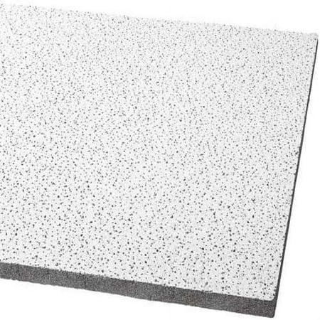 Armstrong Acoustical Ceiling Panel 1728B Fine Fissured Humiguard Plus Square Lay In, 24X24X5/8 In., 16 Per Case
