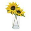 Melrose International Sage Glass Bottle Neck Vase 12