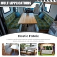 chaqlin Green Line Pattern RV Dinette Cushion Covers Replacement 2 ...