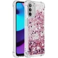 thumbnail image 2 of Slim Fit Phone Case for Motorola Moto G 5G 2022,Glitter Liquid Quicksand Effect Silicone Soft TPU Case with Camera Lens and Screen Protection for Moto G 5G 2022,LSWT Diamond Rose, 2 of 6