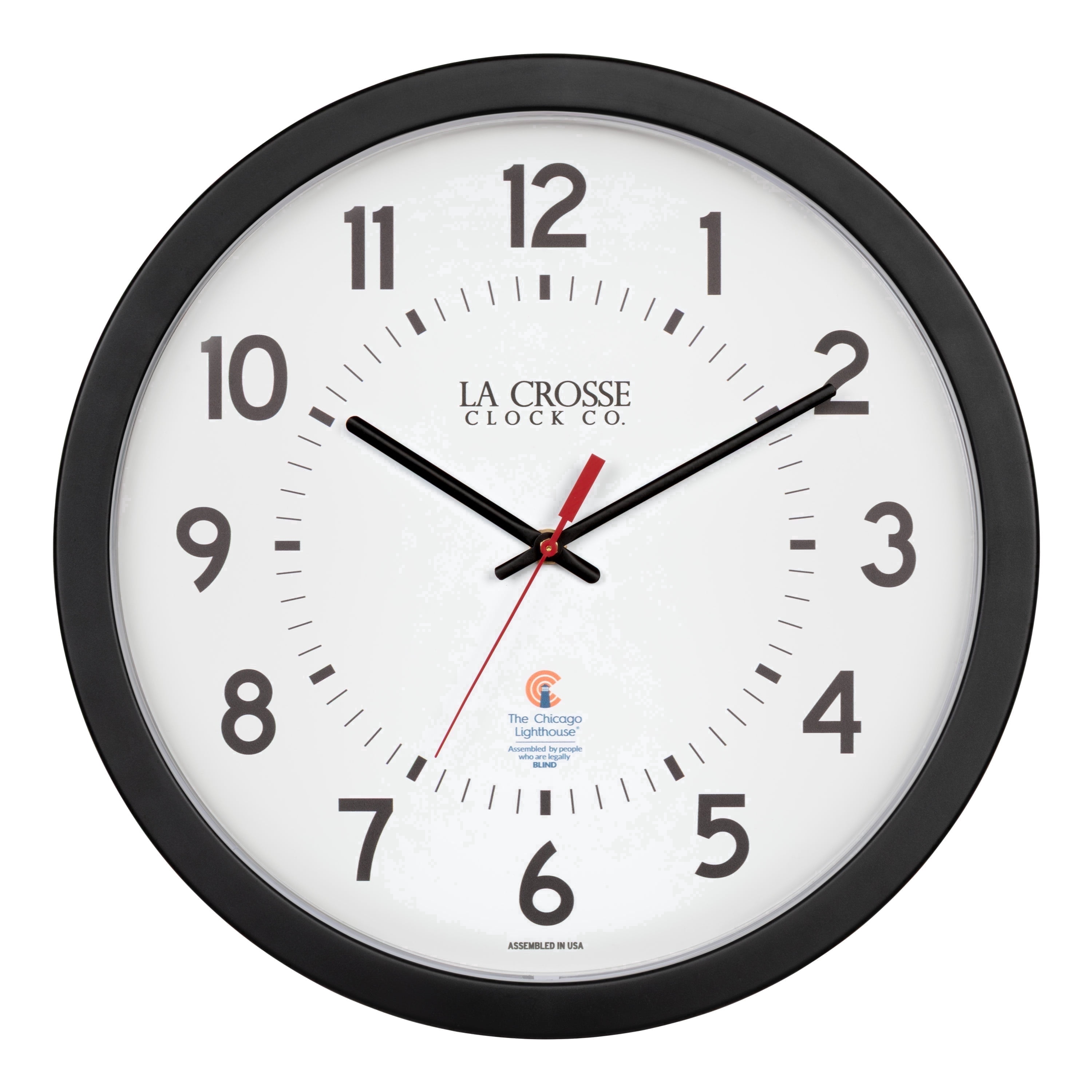Chicago Lighthouse Self-set Clock Analog - Quartz - White Main