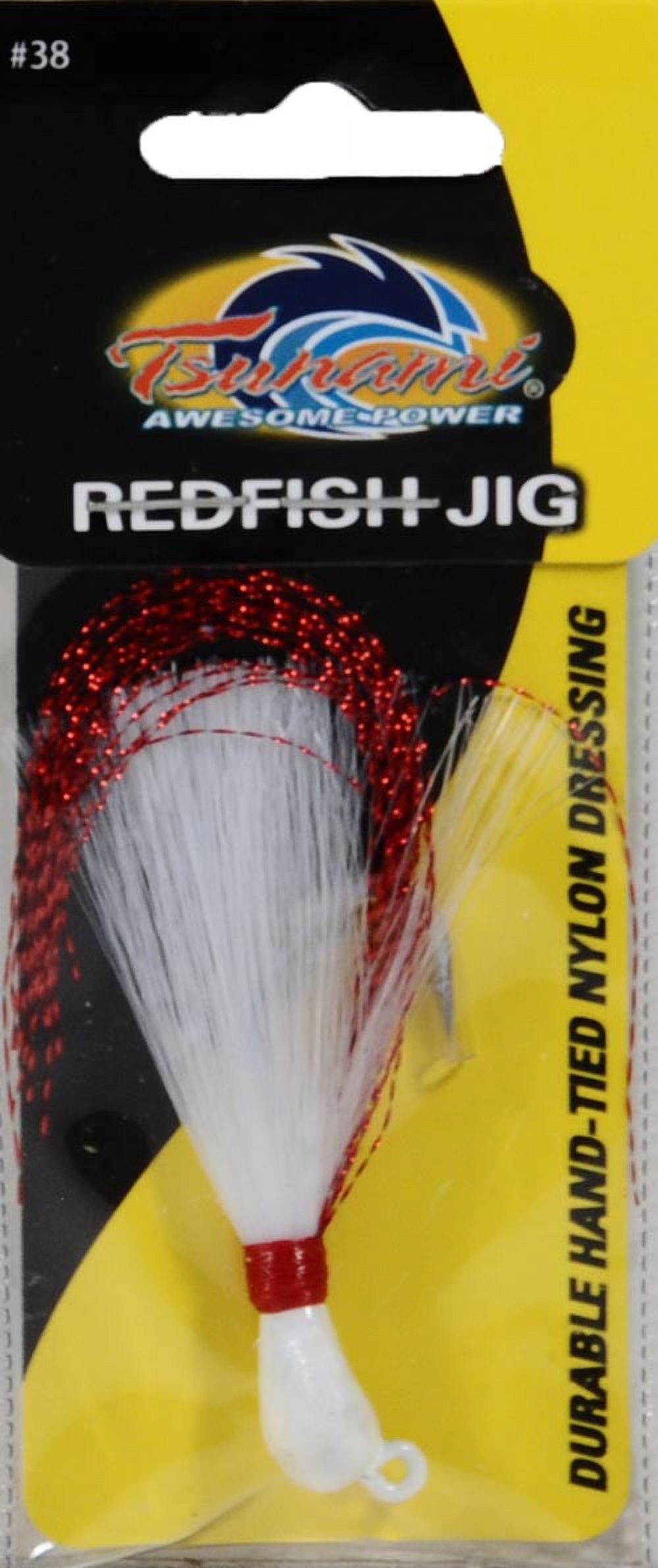 Tsunami Redfish Fishing Jig 3/8 oz. – White and Copper