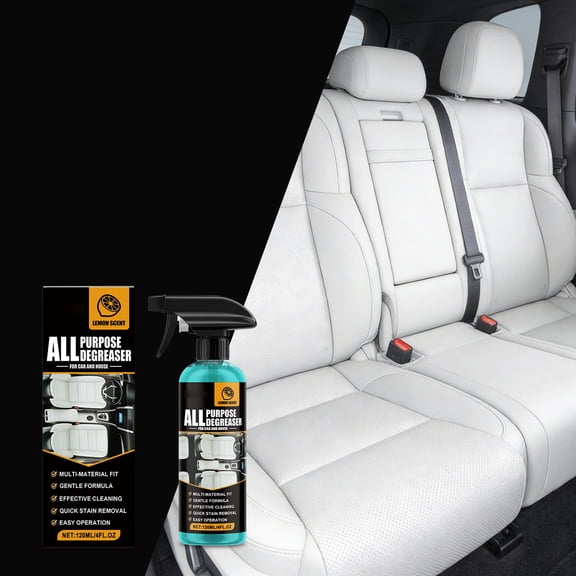 Multi-Purpose Degreaser, Car Interior Care Refurbishment, Odor Cleaning, Improves In-Car Environment, 120Ml 1Pc Degreaser For Cars