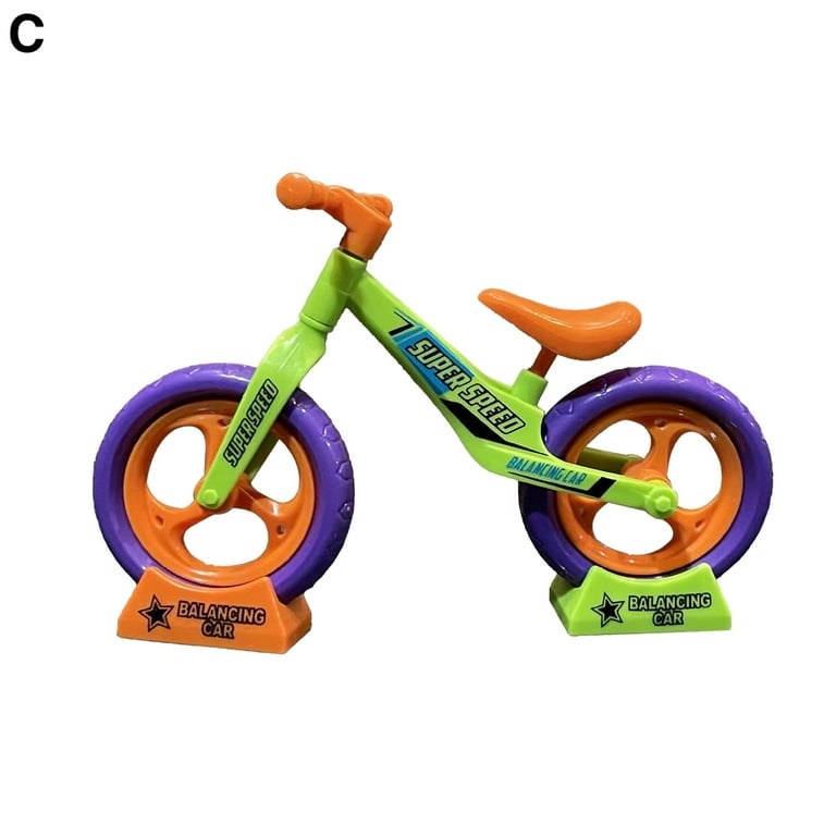 LINASHI Desk Bicycle Decoration Mini Bicycle Toy Detachable Movable Wheels Rotating Head Diy Kids Toddlers Assembly Toy Desktop Bike Decoration Ornament Funny Walmart