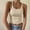 *Beige, variant on ClodeEU Women's Scoop Neck Ribbed Knit Sleeveless Tank Top ,Spaghetti Strap Fitting Basic Cami Shirts Yellow,Womens Plus M