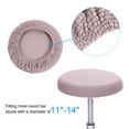 thumbnail image 3 of Unique Bargains 11 Inches Round Bar Stool Cover Washable Elastic Stool Cushion Slipcovers Light Pink, 3 of 7