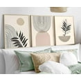 thumbnail image 3 of 3Pcs Bohemian Sage Wall Art Minimalist Geometric Line Wall Decor Pictures Abstract Botanical Canvas Posters Prints for Living Room Bedroom Bathroom Home Decoration, 3 of 7