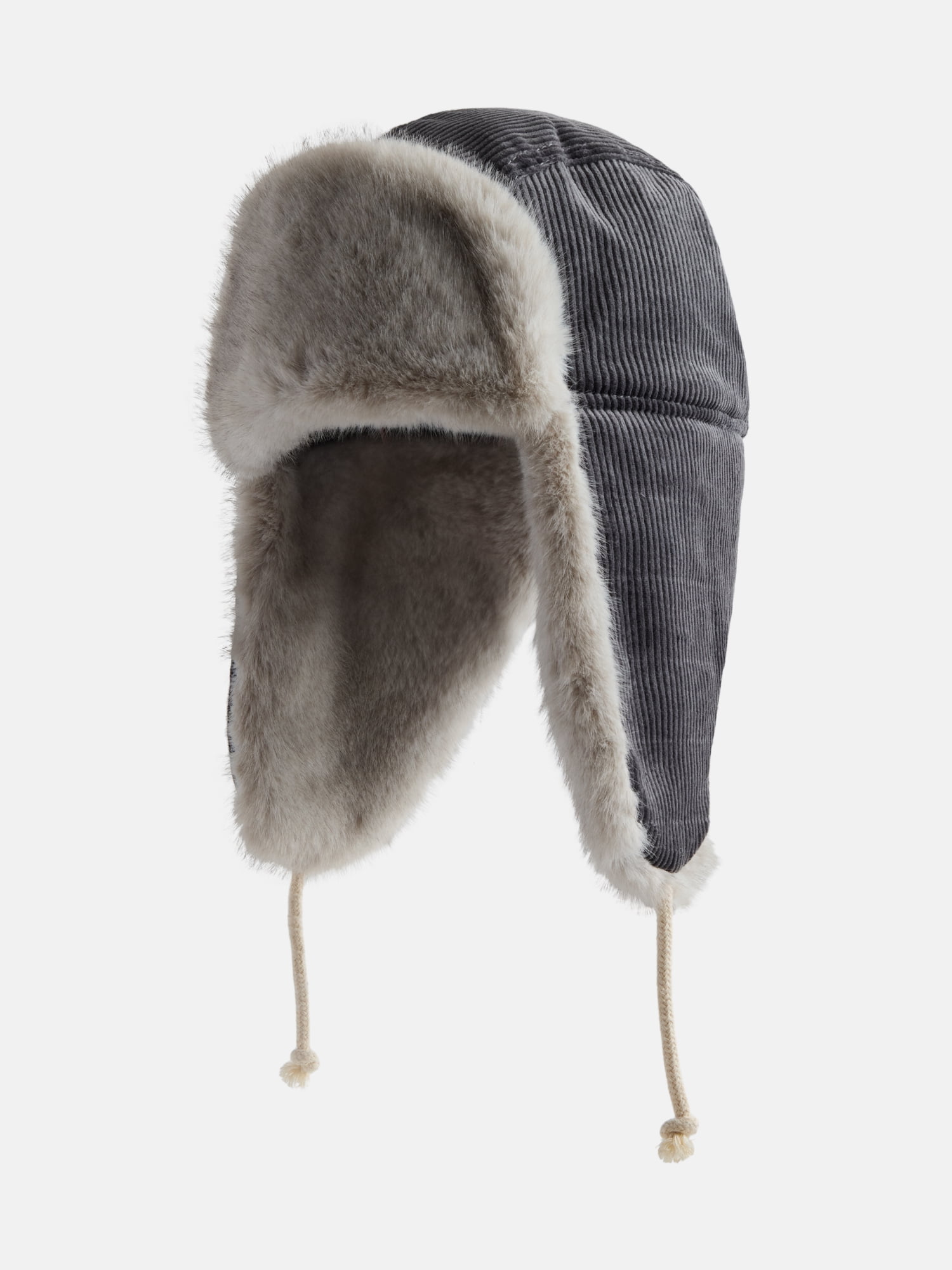 Ozark Trail Women's Corduroy Trapper Hat, Charcoal