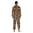 thumbnail image 4 of FORMRS Onesies Pajama for Adults Unisex Hoodie Winter Jumpsuit One Piece Sleepwear, Sizes S-2XL, Leopard Pattern, 4 of 7