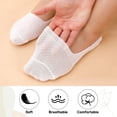 thumbnail image 4 of TBWNWG Women's Solid Lace Splice Ballerina Boat Socks Non- Sock Slippers for Comfort and Style,Size One Size, 4 of 4