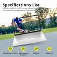 thumbnail image 2 of HP 17.3" Anti-Glare HD+ Laptop, AMD Ryzen 3 7320U, 8GB LPDDR5, 256GB PCIe SSD, AMD Radeon Graphics, HD Webcam, Fast Charge, HDMI, Silver, Win 11 Pro, 32GB Hotface USB Card, 2 of 5
