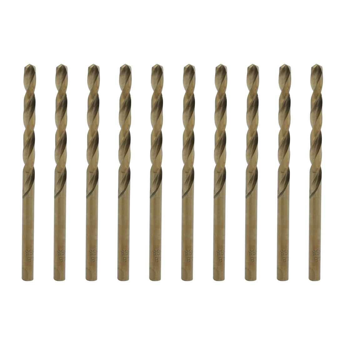 Unique Bargains 10pcs 4.8mm Dia. High Speed Steel Straight Shank Twist Drill Bits Hand Tools for Car