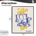 thumbnail image 4 of Stupell Industries Contemporary It's Coffee Time Breakfast Ritual Black Framed Giclee Art, 11 x 14, by The Prints Vibe, 4 of 8