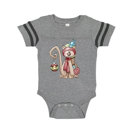 

Inktastic Christmas Kitty Cat Gift Baby Boy or Baby Girl Bodysuit