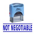 thumbnail image 1 of NOT NEGOTIABLE Self Inking Rubber Stamp Custom Shiny Office Stationary Stamp, 1 of 1