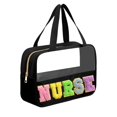 thumbnail image 1 of Bolsa de enfermera Kovewon Chenille Letter, transparente, de nailon impermeable, 1 of 6