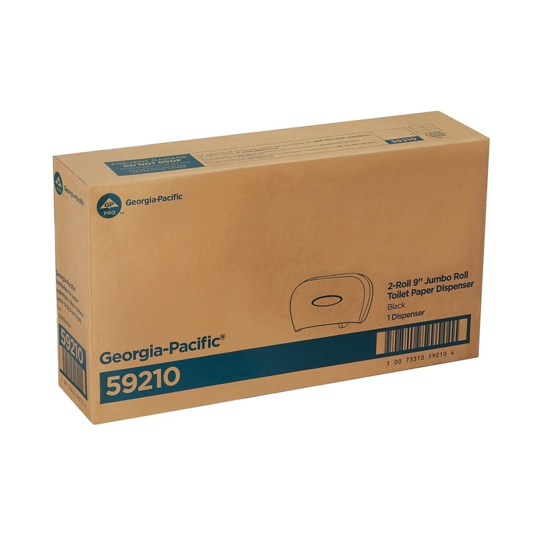 Jumbo Jr. Double Roll Bathroom Tissue Dispenser, 22.1 X 4.8 X 12.1